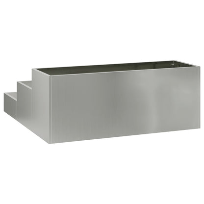 Tuint Planter 3-Laags 90 x 90 x 35 cm Gegalvaniseerd staal