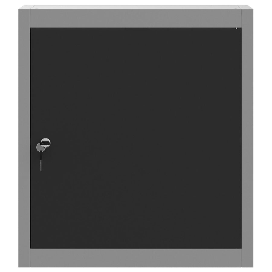 Gereedschapskast Muurmontage 50X20X55 Cm Staal 50 cm Zwart en grijs Muurkast