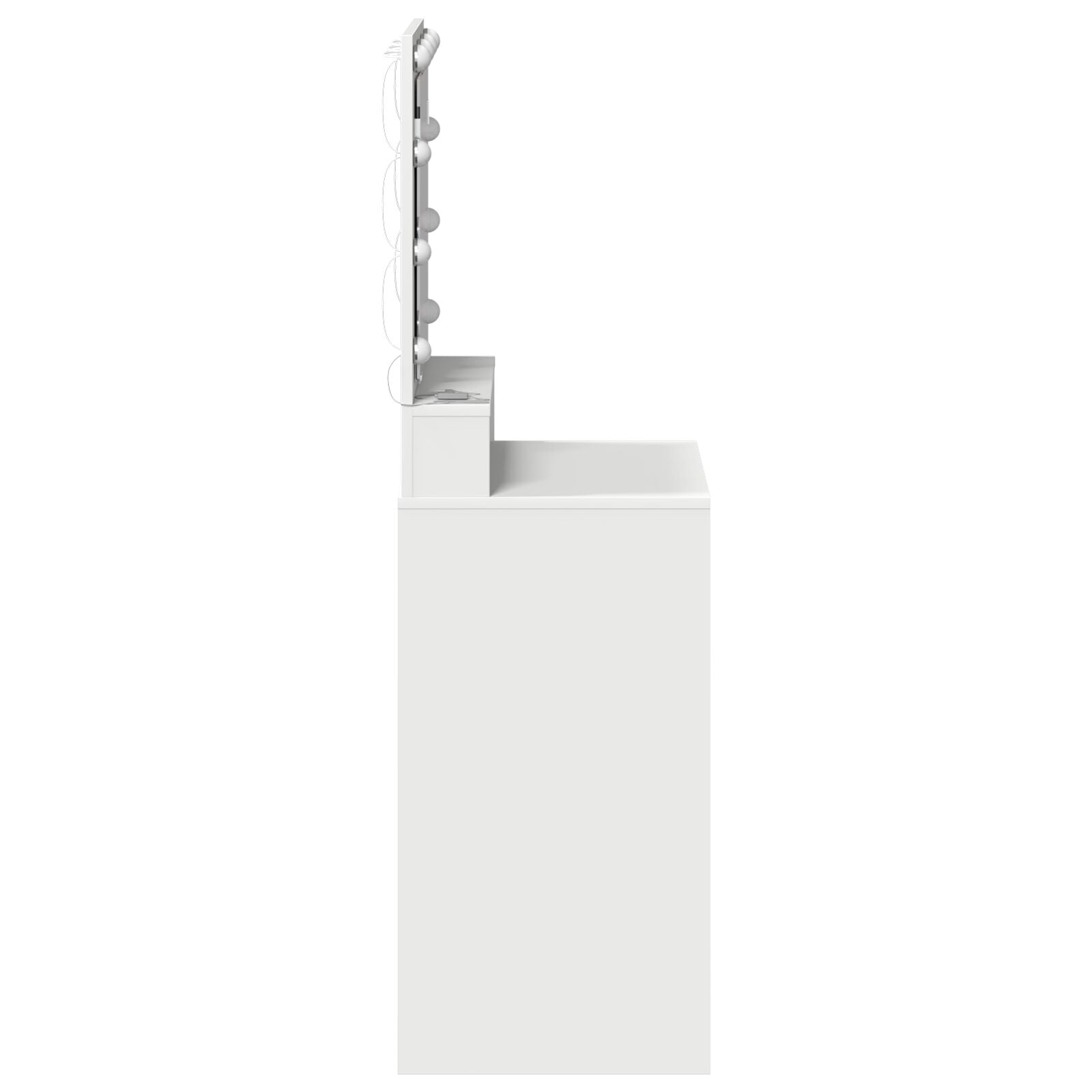 Kaptafel Met Led-Verlichting - - Wit 50 x 41 x 135 cm