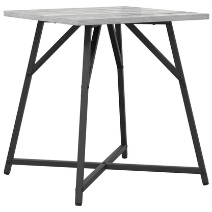 Bijzettafelset Van 2 St Grey Sonoma Hout En Metaal Grijs sonoma
