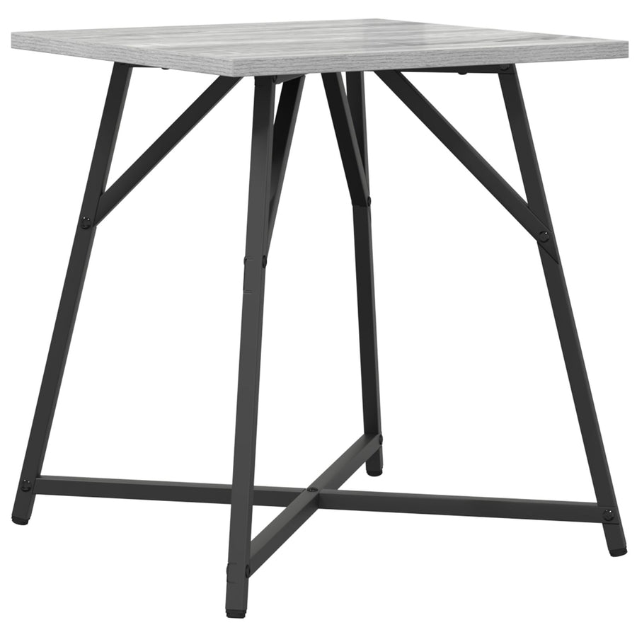 Bijzettafelset Van 2 St Grey Sonoma Hout En Metaal Grijs sonoma