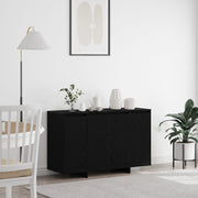 Dressoir zwart eiken 120x41x75 cm