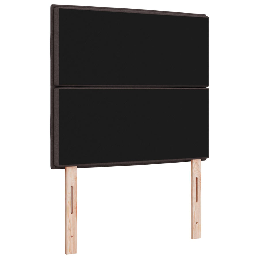 Hoofdbord Lijnen Design Stof Donkerbruin 100 cm Hoog hoofdbord