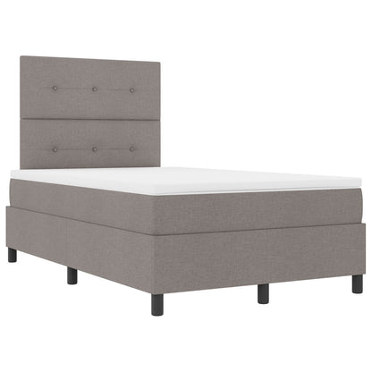 Boxspringbed Met Matras Stof Taupe 120 x 200 cm Geknoopte knopen