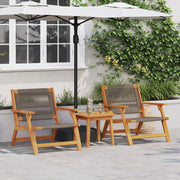 Tuinstoelen 2 stuks massief acaciahout grijs 67x77x73 cm