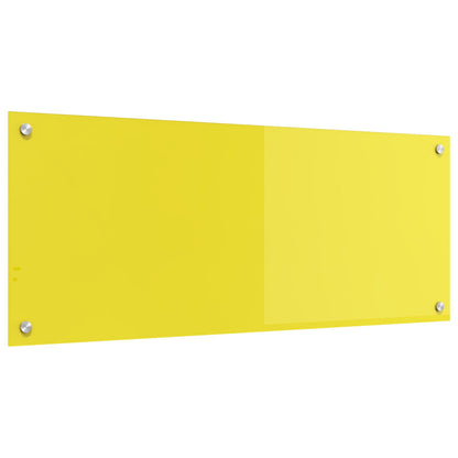 Keuken Achterwand 100X40X0.6 Cm Geharde Glas Geel 100 x 40 cm