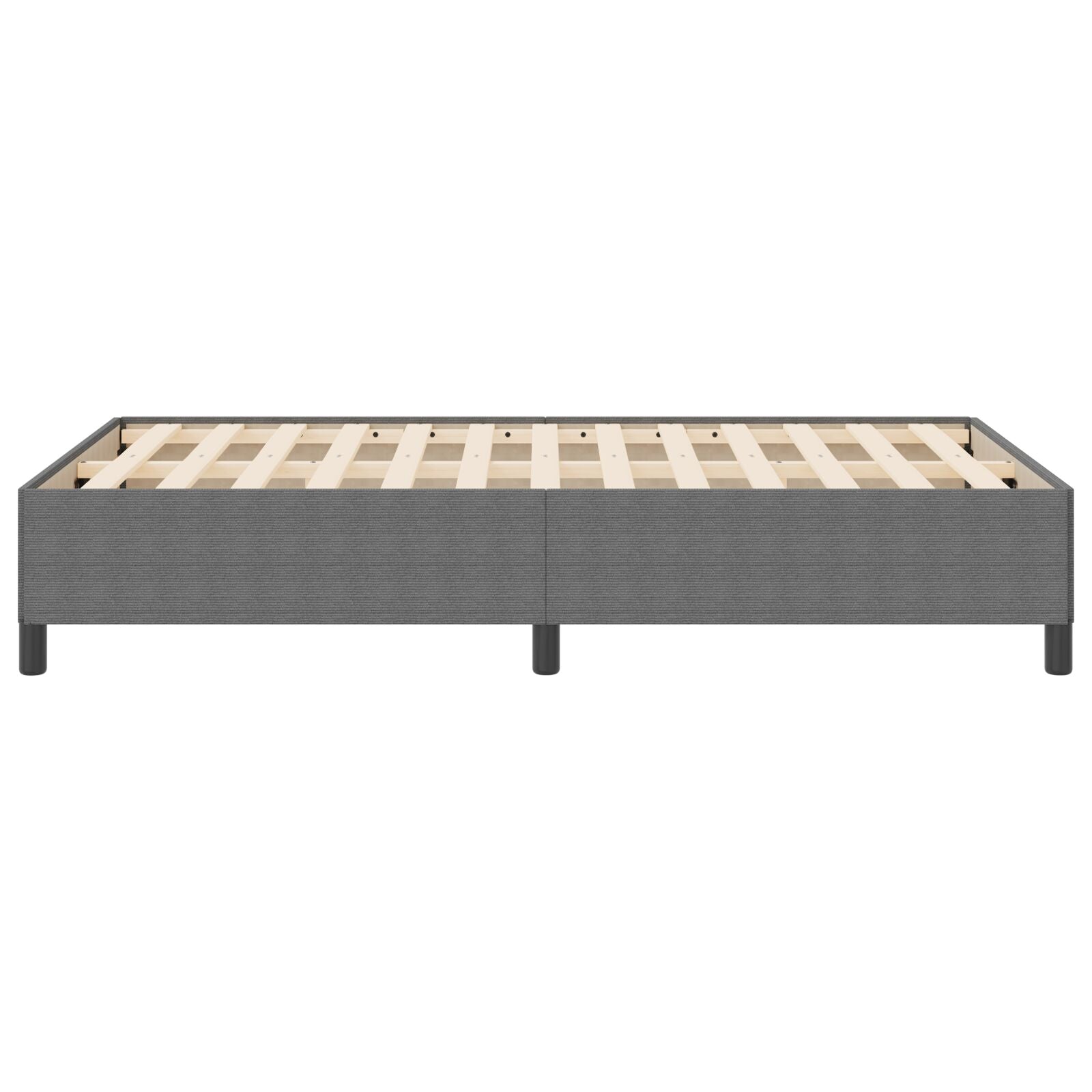 Bedframe Corduroy Stof Lichtgrijs 120 x 190 cm