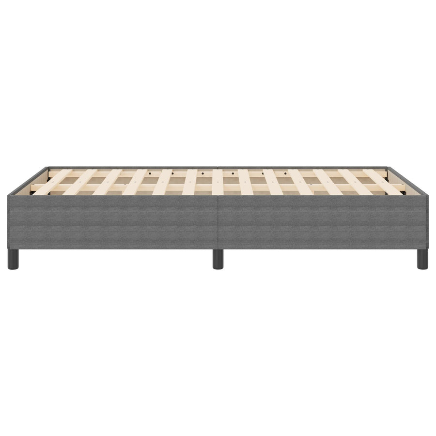 Bedframe Corduroy Stof Lichtgrijs 120 x 190 cm