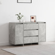 Dressoir betonlook grijs 120x41x75 cm