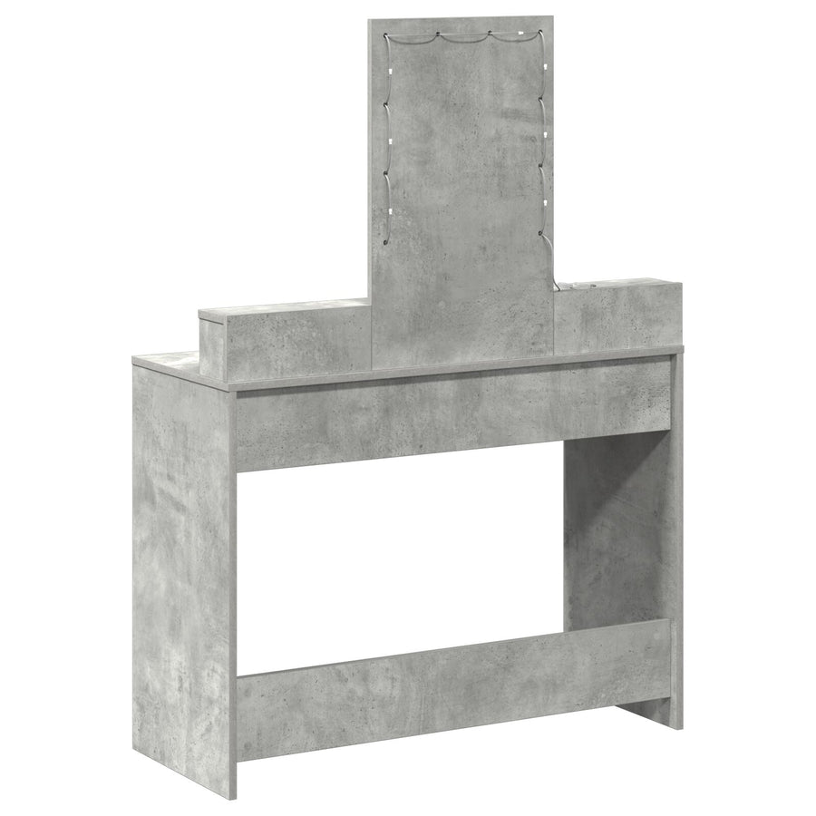 Kaptafel Met Led-Verlichting Betonnen Grijs Beton grijs 100 x 41 x 140 cm