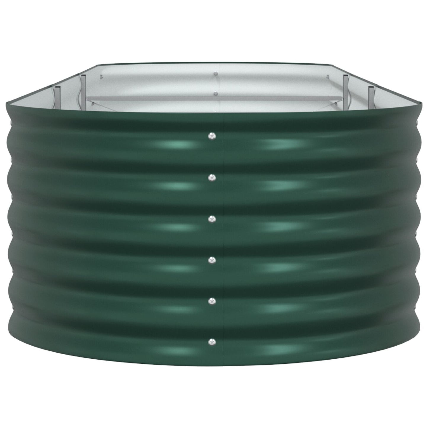 Tuin Verhoogd Bed Gegalvaniseerd Staal 320 x 80 x 44 cm Groen