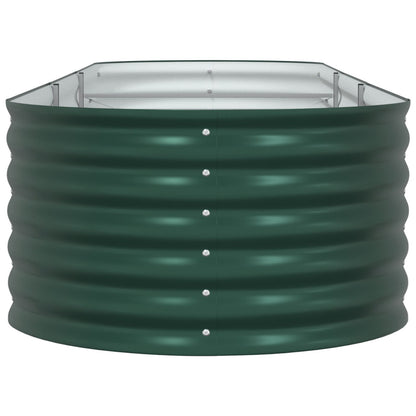 Tuin Verhoogd Bed Gegalvaniseerd Staal 320 x 80 x 44 cm Groen