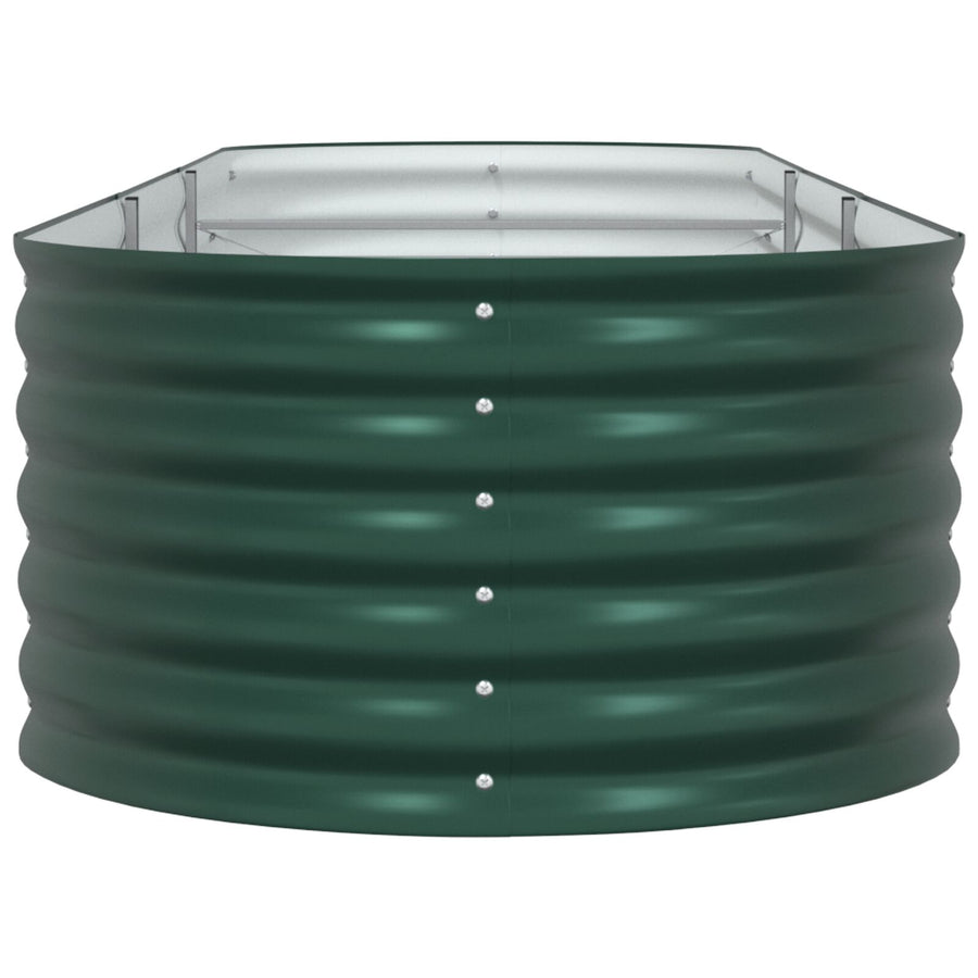 Tuin Verhoogd Bed Gegalvaniseerd Staal 320 x 80 x 44 cm Groen