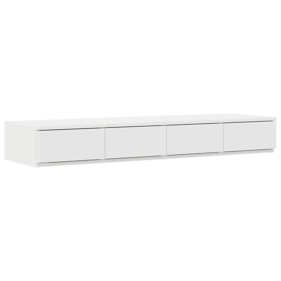 Opbergbedframe Wit 120X200 Cm Artisanaal Eiken