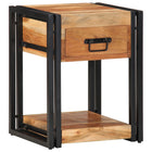 Nightstand 2 pcs Brown 40 x 35 x 50 cm Solid acacia wood