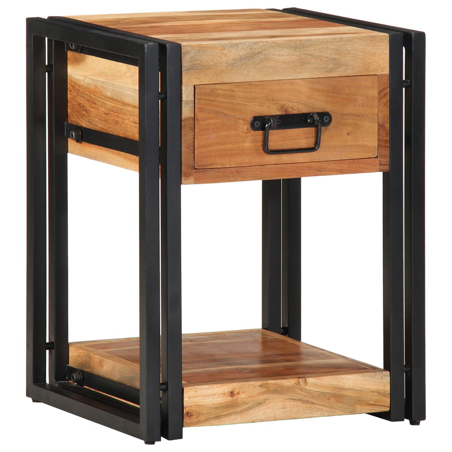 Nachtkasten 2-Pack 40 x 35 x 50 cm Massief acaciahout