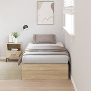 Opbergbedframe 80x200 cm Sonoma eiken