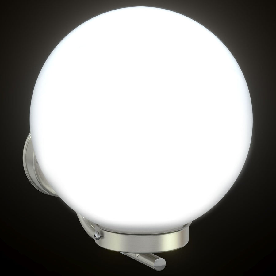 Buitenwandlamp Zilver Rvs Ip44 1