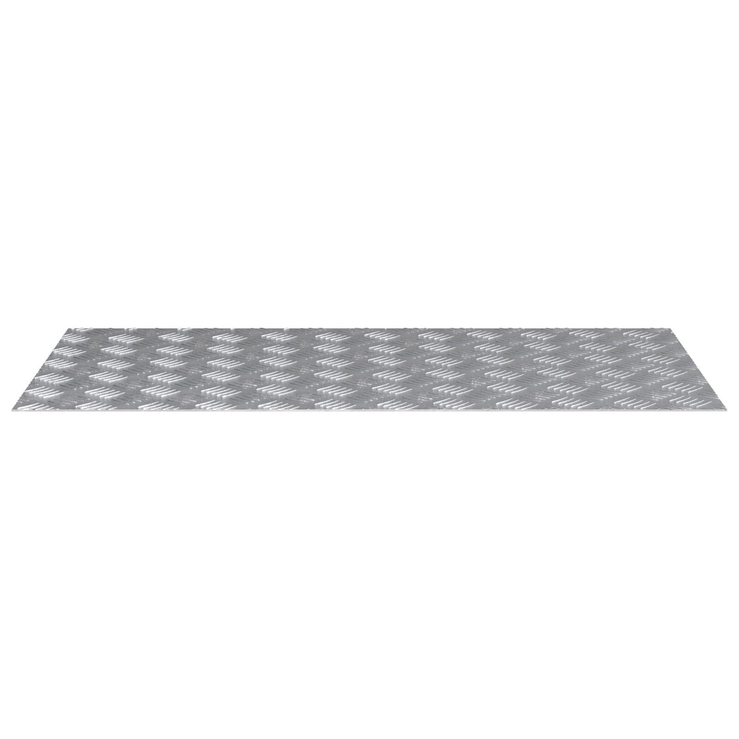 Aluminium Checkerplaten 2 Stuks Antislip 100X50 Cm 100 x 50 x 0.2 cm Rechthoekig