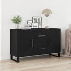 Dressoir zwart eiken 100x36x60 cm