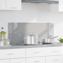 Keuken Achterwand 100X40X0,6 Cm Veilig Glas Lichtgrijs 100 x 40 cm