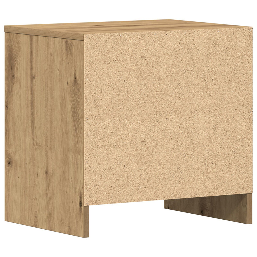 Nachtkastje 45X34X44,5 Cm Bewerkt Hout 1 Artisan eiken