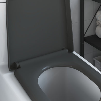 Snelsluit Toiletzitting Met Soft Close Duroplast Anthraciet