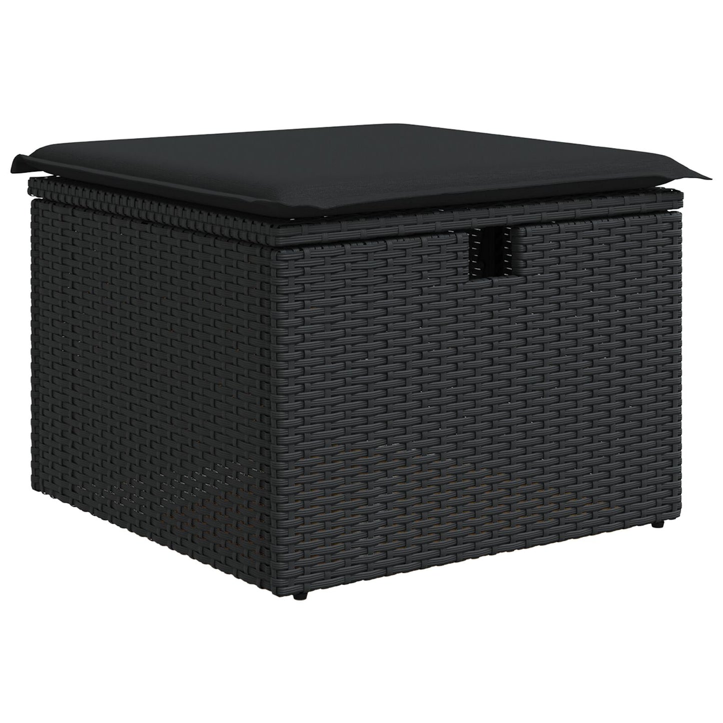 9-Delige Tuinsofa Set Met Kussens Zwart Poly Rattan Wit
