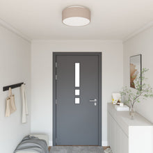 Plafondlampen Inbouw Ø 38 Cm Stoffen E27 Ø38 x 13.5 cm Taupe zonder sterrenlampenkap