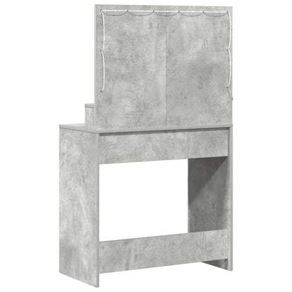 Kaptafel Met Led-Verlichting 79 x 41 x 135 cm Betonnen grijs