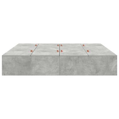 Opbergbedframe Betonnen Grijs 200 x 200 cm