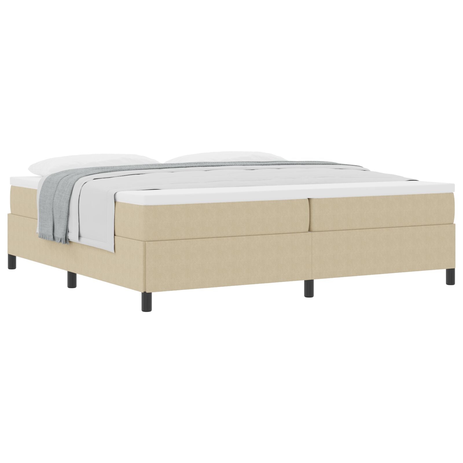 Bedframe Lichtgroen Grijs Corduroy Stof Licht groen grijs 200 x 200 cm