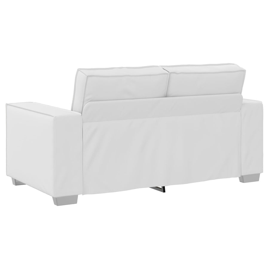 Tweepersoonsbank Kunstleer Wit 120 cm