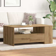 Salontafel - Artisan Eiken - 102X55X43,5 Cm - Gemaakt Van Verwerkt Hout