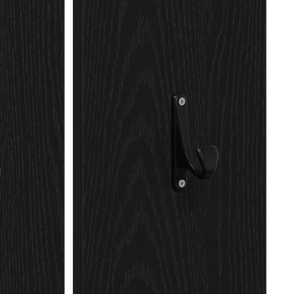 Halmeubilair Set In Zwart Eiken Geperst Hout