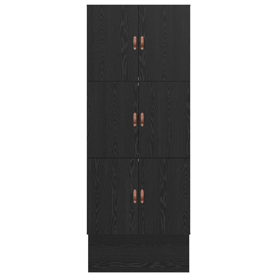 Opbergbedframe Zwart Eiken Bewerkt Hout 236,5 X 90 X 31,5 Cm Artisanaal Eiken