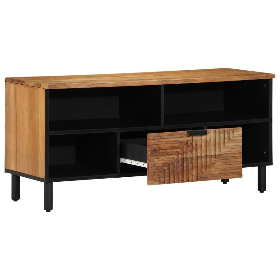 Tv-Kast 100X33,5X46 Cm Massief acaciahout