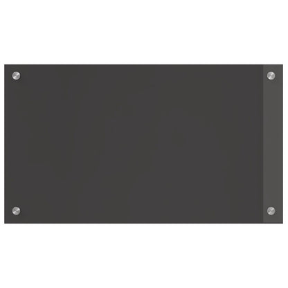 Keuken Achterwand 70X40X0,6 Cm Gehard Glas Donkergrijs 70 x 40 cm