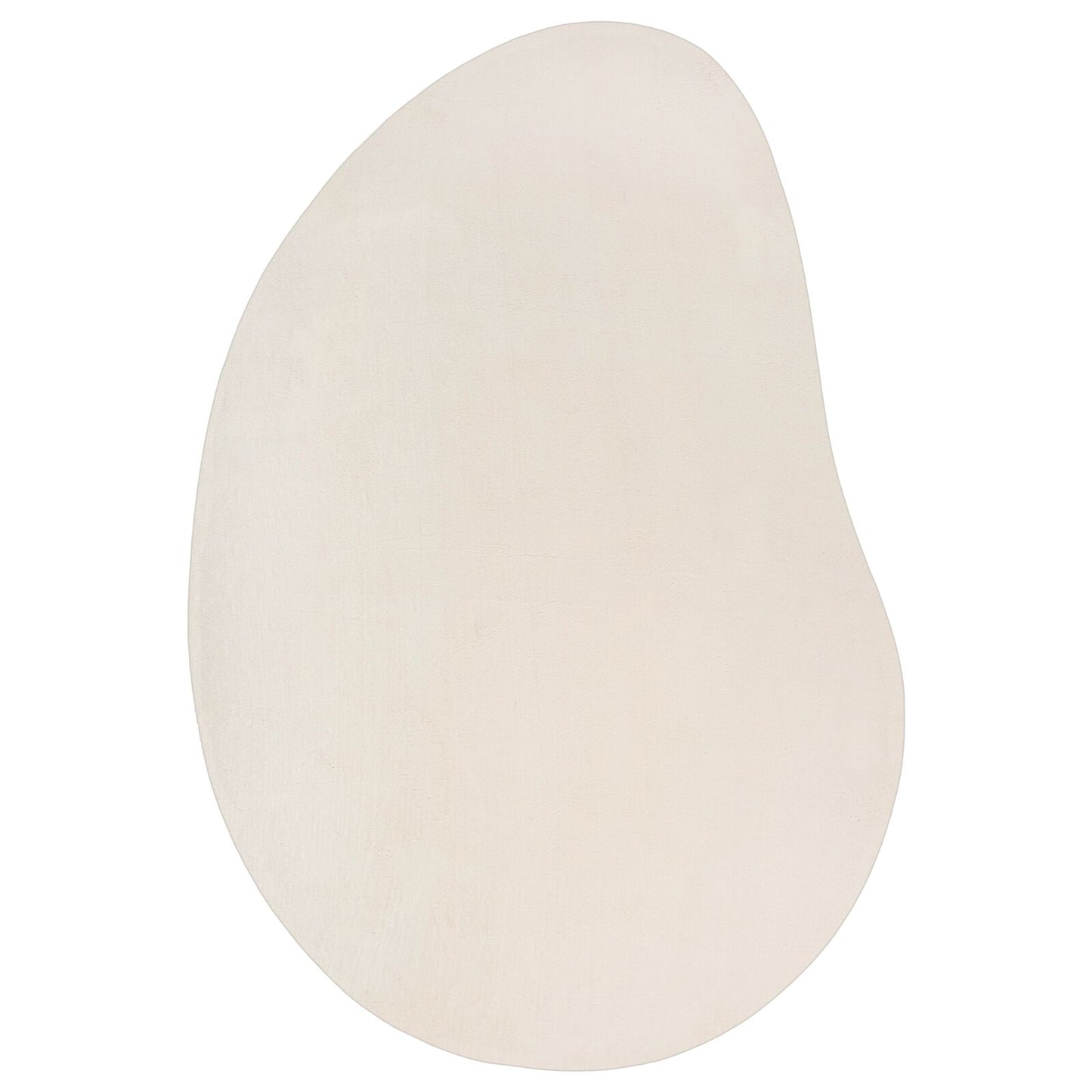 Gebied Tapijt Polyester Anti-Slip Beige 100 x 200 cm Ovaal-Druppeltje