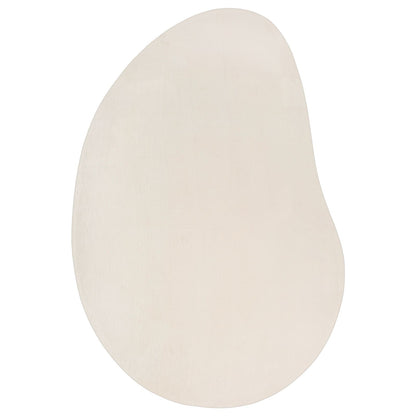 Gebied Tapijt Polyester Anti-Slip Beige 100 x 200 cm Ovaal-Druppeltje