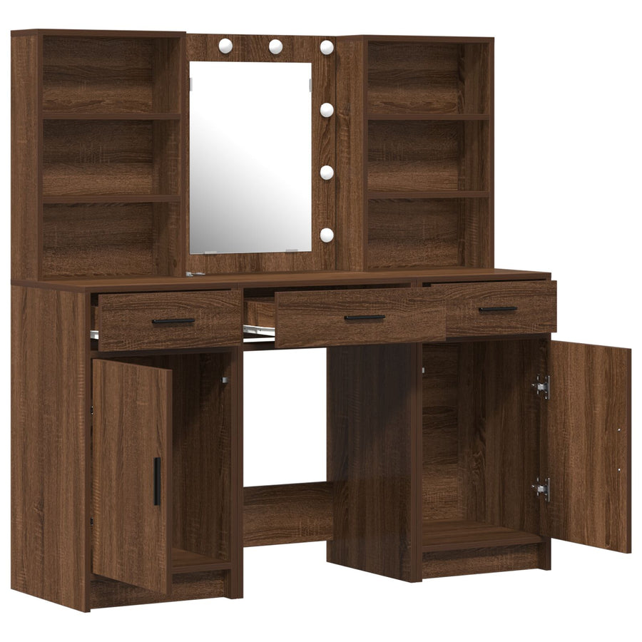Kaptafel Set Set Van 3 Oude Hout Houtbewerking