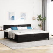 Boxspringbed met matras 200x200 cm zwart fluweel