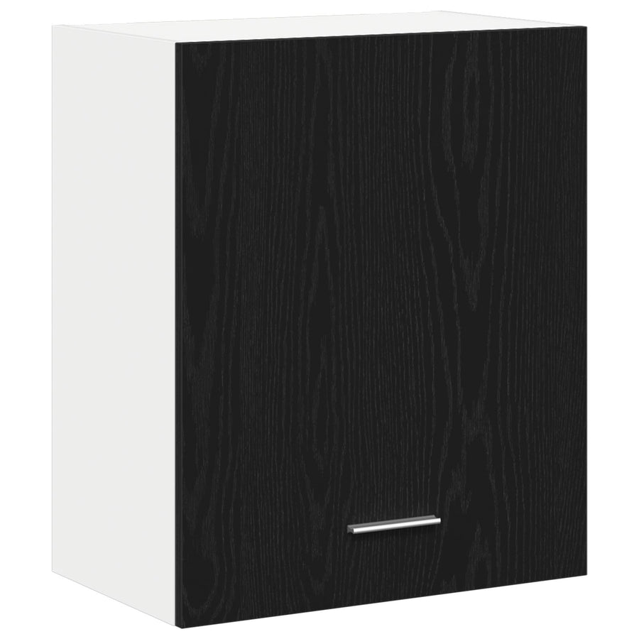 Hangkasten - 2 Stuks - Zwart Eiken, 100X31X60 Cm - Gemaakt Van Bewerkt Hout