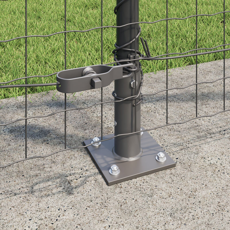 Hekpalen Set Set Van 26 Grijs Beton 3.2 X 3.2 X 78.5 Cm
