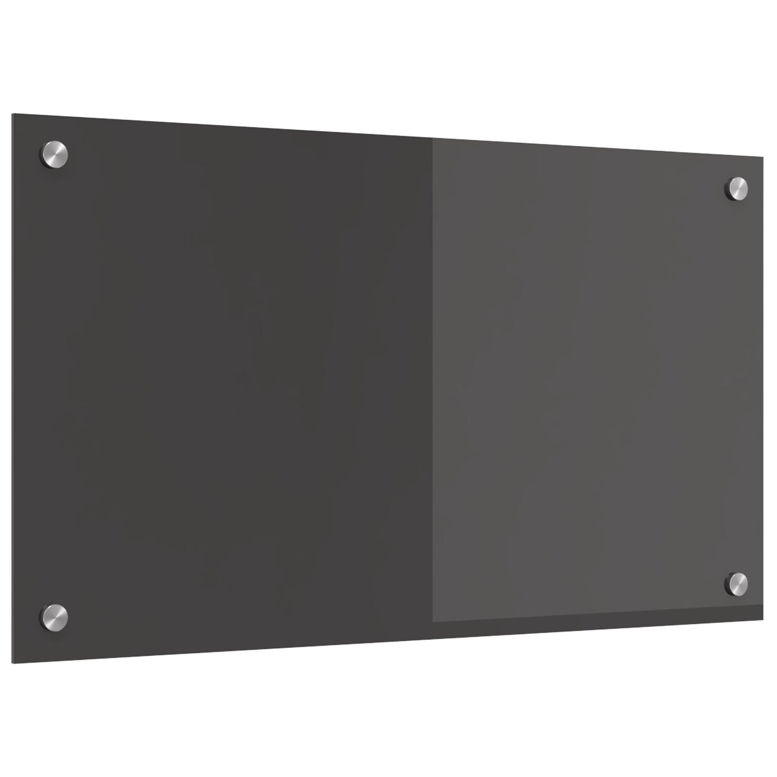 Keuken Achterwand 70X40X0,6 Cm Gehard Glas Donkergrijs 70 x 40 cm