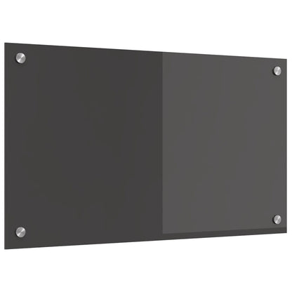 Keuken Achterwand 70X40X0,6 Cm Gehard Glas Donkergrijs 70 x 40 cm