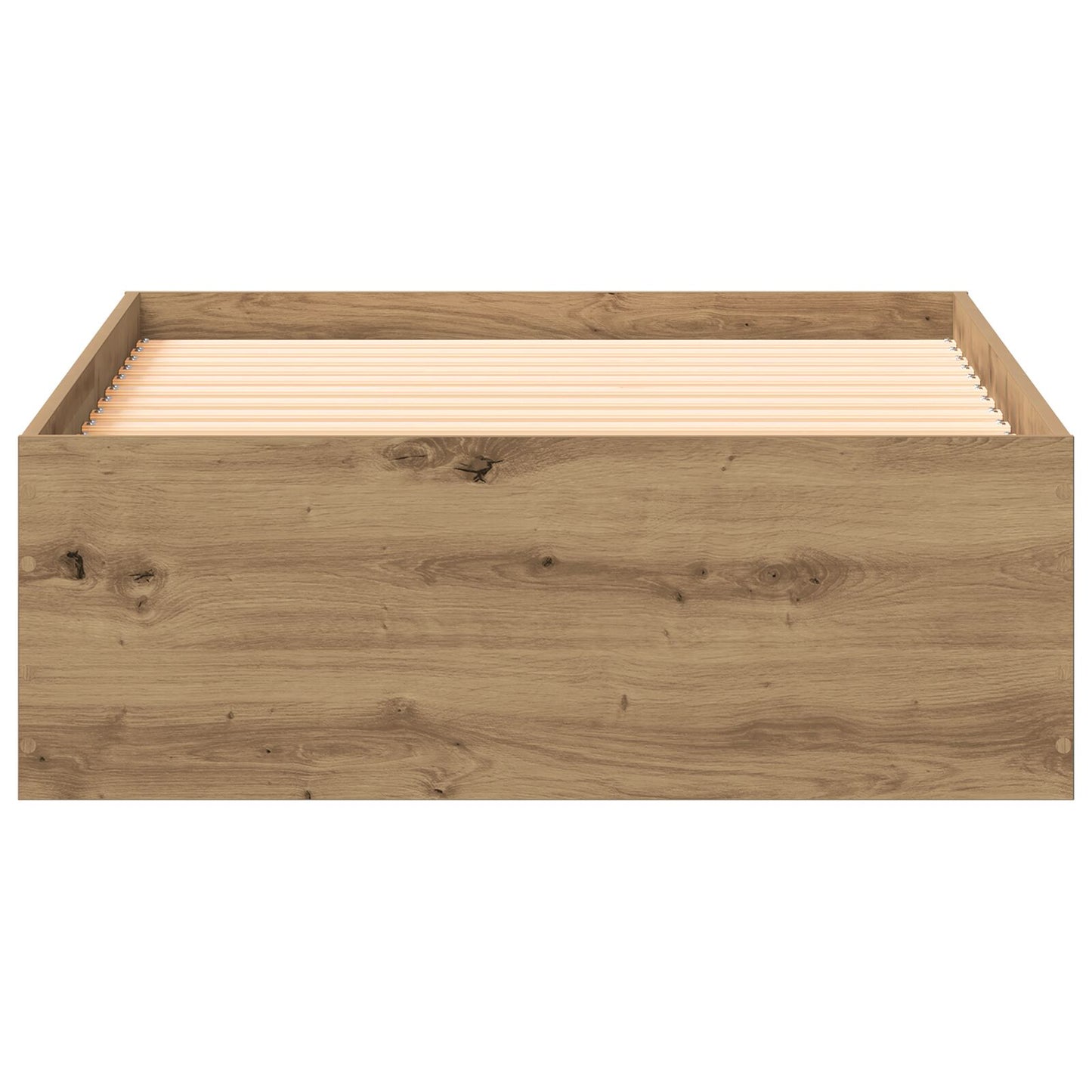 Bed Frame Artisan Oak 90X200 Cm Engineered Wood Ambachtelijk Eiken