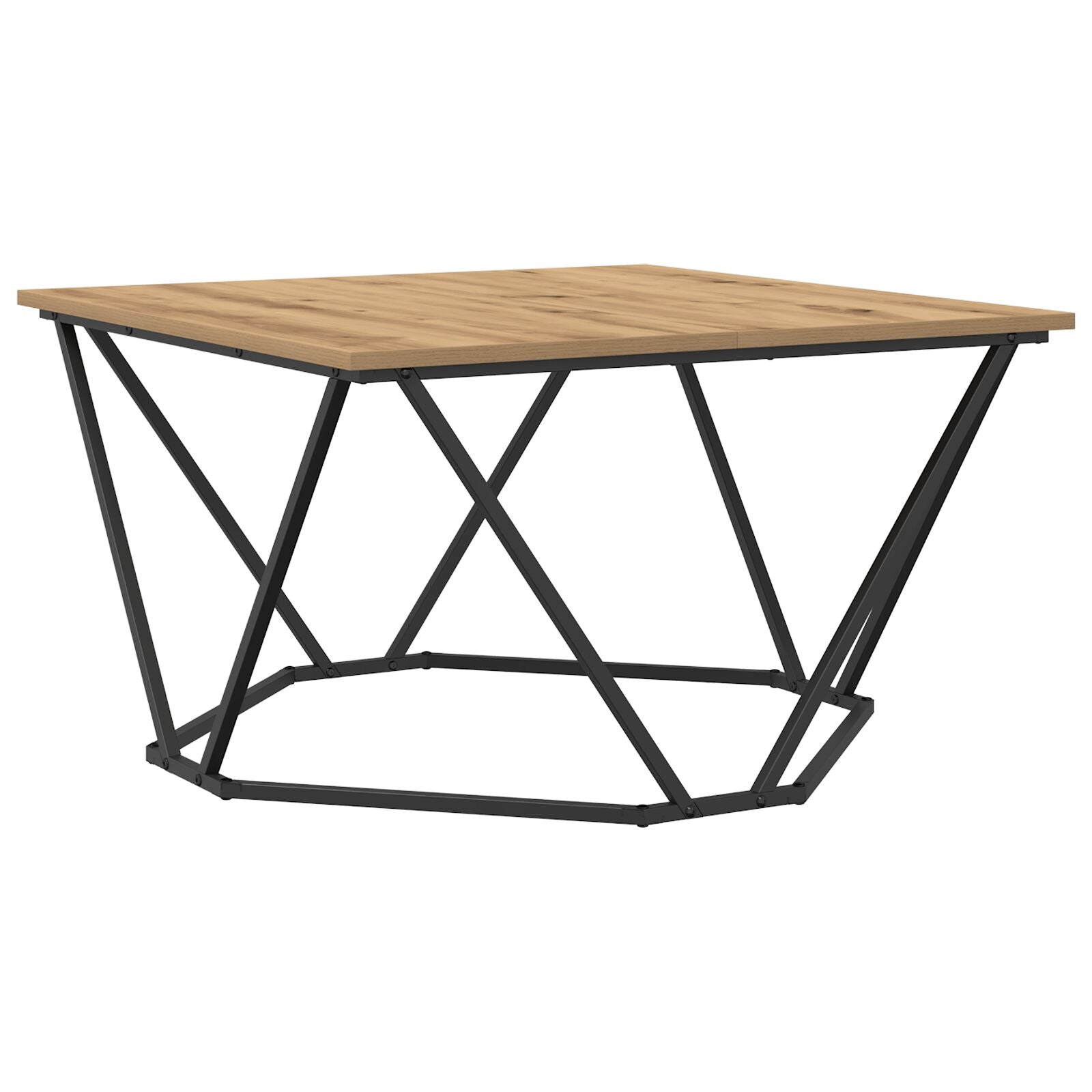 Salontafel 80X80X45 Cm Geengineerd Hout Artisan eiken
