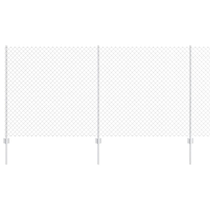Kettinglinkhek Met 20 U-Posten Zilver 1,2X10 M Staal