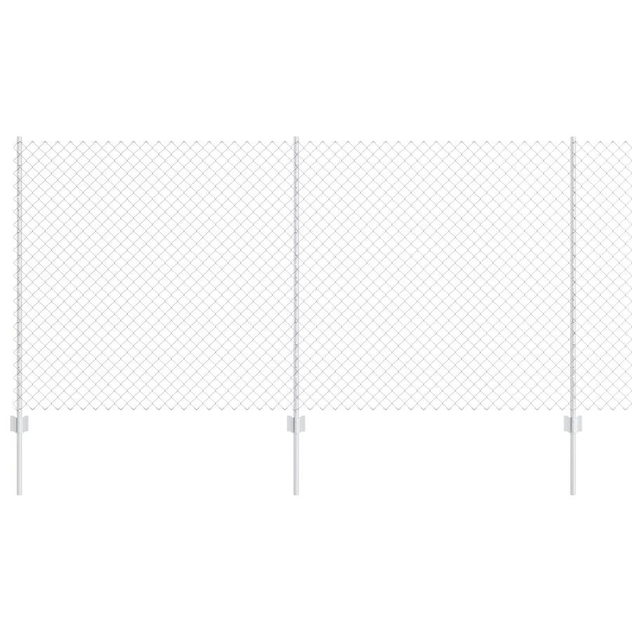 Kettinglinkhek Met 20 U-Posten Zilver 1,2X10 M Staal